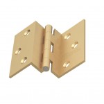FLAT CORNER HINGE 40x40 / MAT GOLD